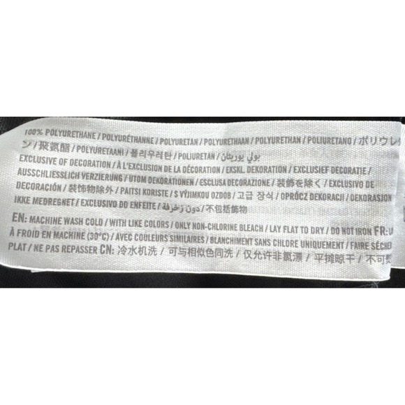 Abercrombie & Fitch The Skinny High Rise SZ 16 Black Vegan Leather Pants Curve ❤ - Picture 9 of 13